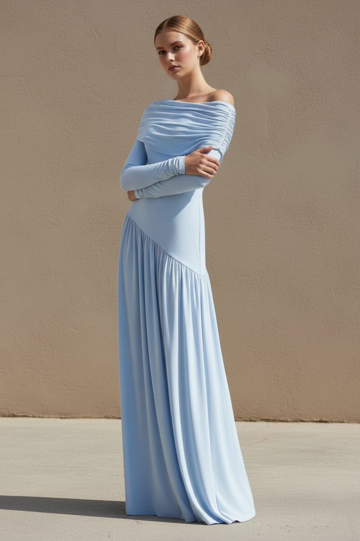 Robe longue bleu ciel - Harana