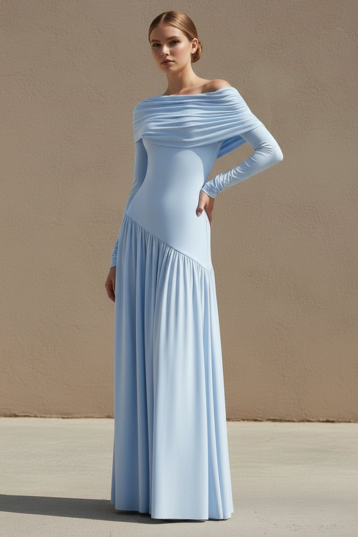 Robe longue bleu ciel - Harana