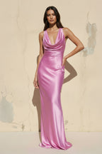 Robe longue bonbon pink - Harana
