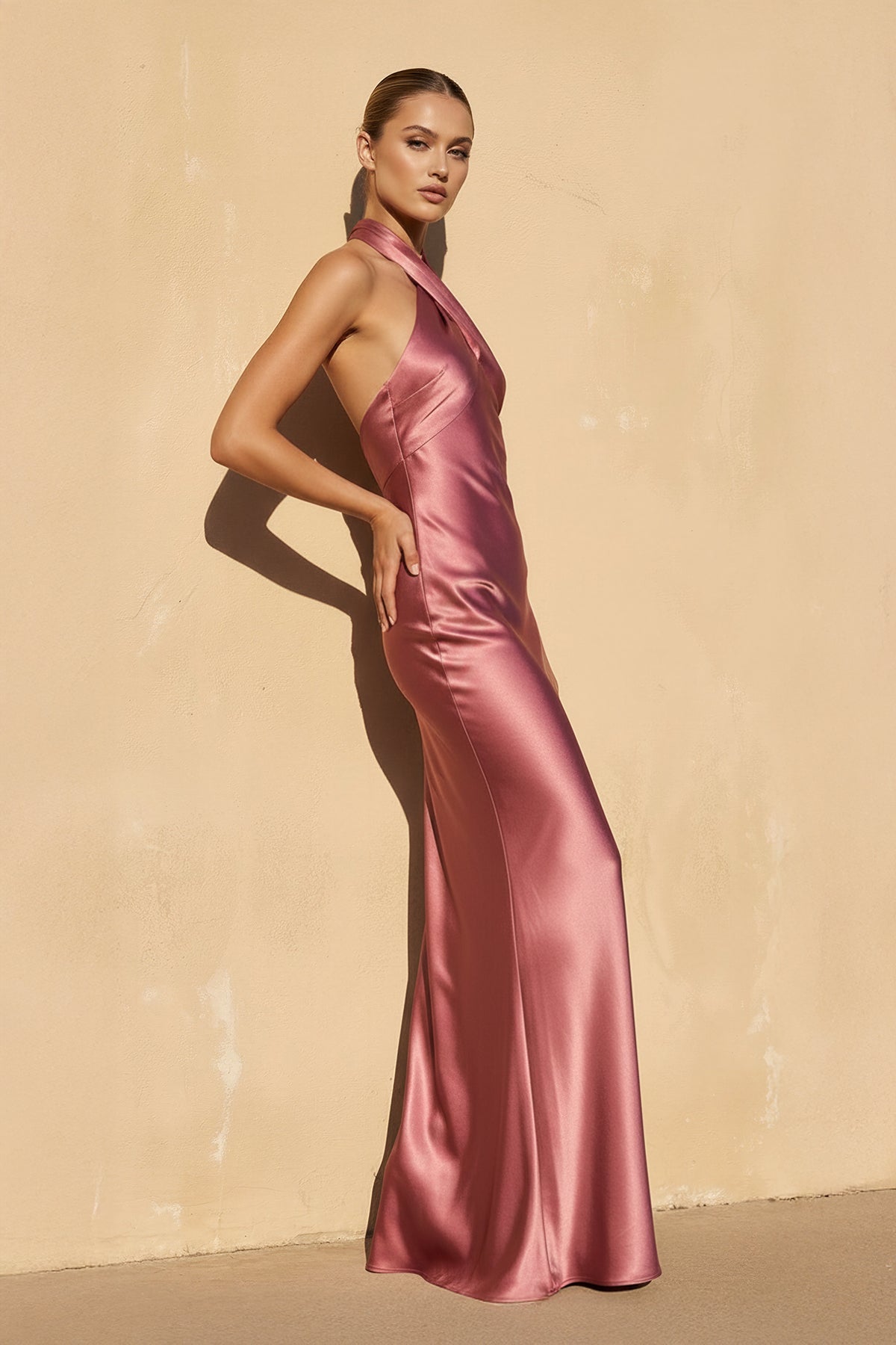 Robe longue mulberry dos nu - Harana