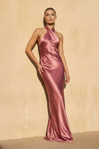 Robe longue mulberry dos nu - Harana