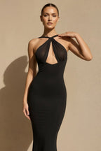 Robe longue noir dos nu - Harana