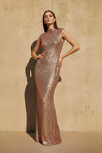 Robe longue pailletée - Harana