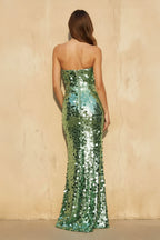 Robe longue pailletée coupe sirène - Harana