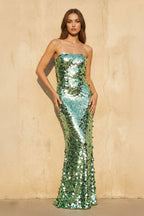 Robe longue pailletée coupe sirène - Harana