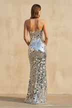 Robe longue pailletée coupe sirène - Harana