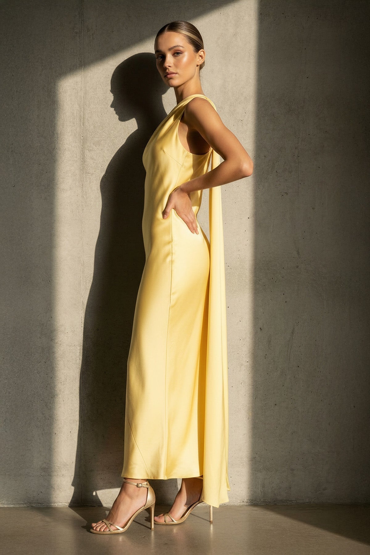 Robe longue jaune - Harana