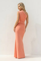 Robe longue effet drapé - Harana