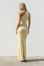 Robe longue effet drapé - Harana