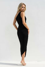 Robe midi effet drapé - Harana