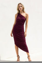 Robe midi effet drapé - Harana