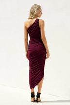 Robe midi effet drapé - Harana