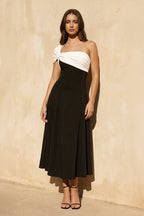 Robe midi black & white - Harana