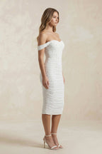 Robe de mariée blanche midi fourreau - Harana