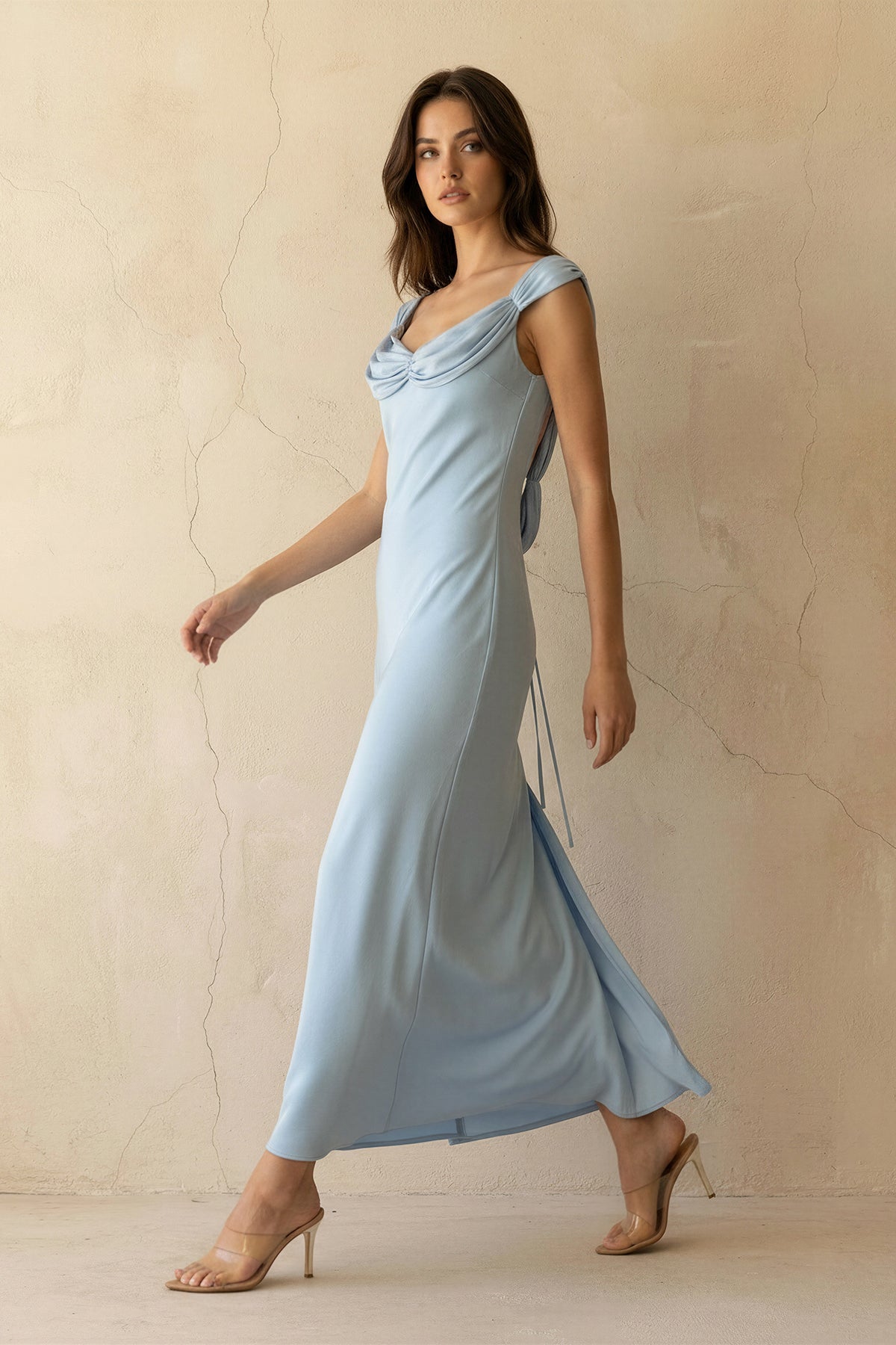 Robe longue bleu ciel - Harana