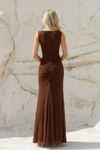 Robe longue effet drapé - Harana