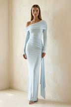 Robe longue effet drapé - Harana