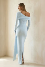 Robe longue effet drapé - Harana