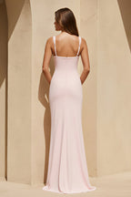 Robe longue avec fente effet drapé - Harana