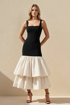 Robe midi à volants - Harana