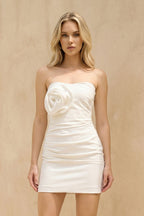 Robe courte blanc bustier - Harana
