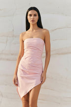 Robe courte rose bustier - Harana