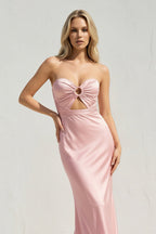 Robe longue rose bustier - Harana