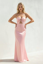 Robe longue rose bustier - Harana