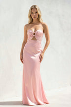 Robe longue rose bustier - Harana