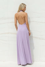 Robe longue lilas bustier - Harana