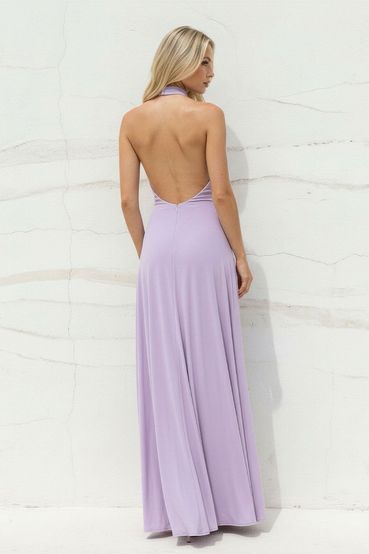 Robe longue lilas bustier - Harana