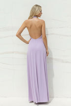 Robe longue lilas bustier - Harana