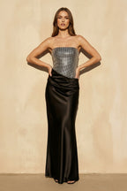 Robe longue bustier perlée - Harana