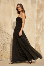 Robe longue bustier plissée - Harana