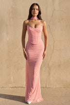 Robe longue bustier plissée - Harana