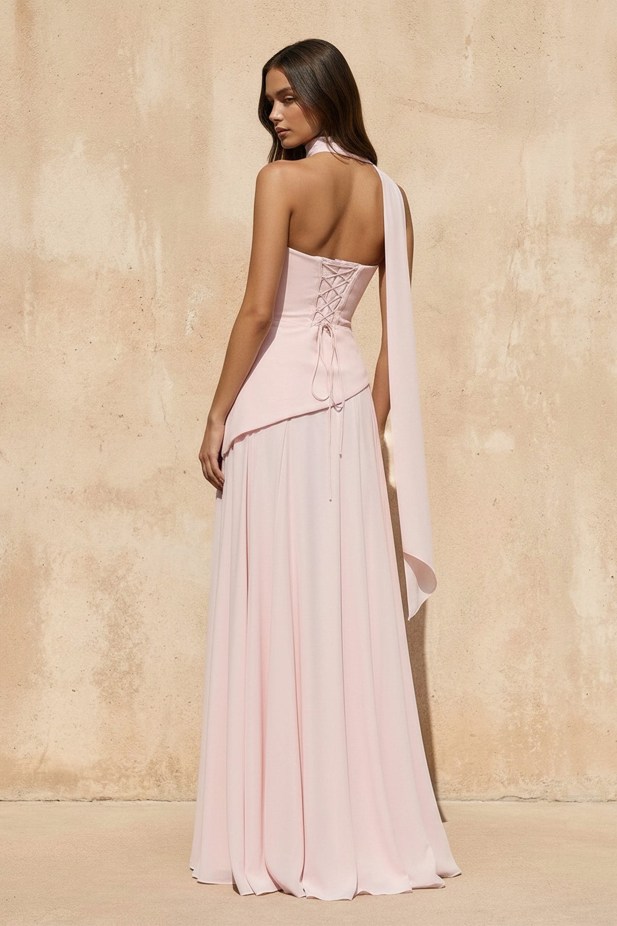 Robe longue bustier plissée - Harana