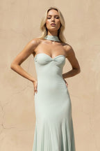 Robe longue bustier plissée - Harana