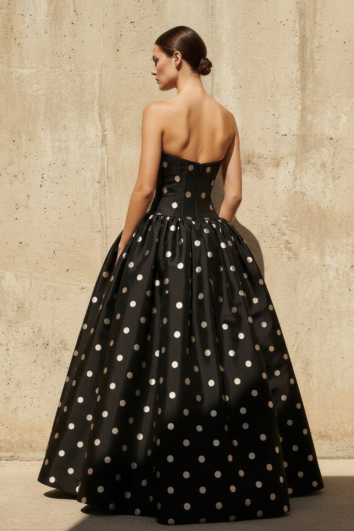 Robe longue noir bustier - Harana