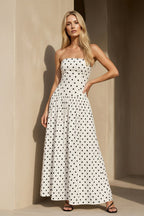 Robe longue blanc bustier - Harana