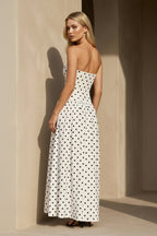 Robe longue blanc bustier - Harana