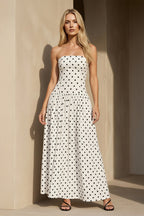 Robe longue blanc bustier - Harana