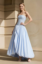 Robe longue bustier effet drapé - Harana