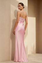 Robe longue bustier effet drapé - Harana