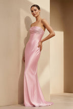 Robe longue bustier effet drapé - Harana
