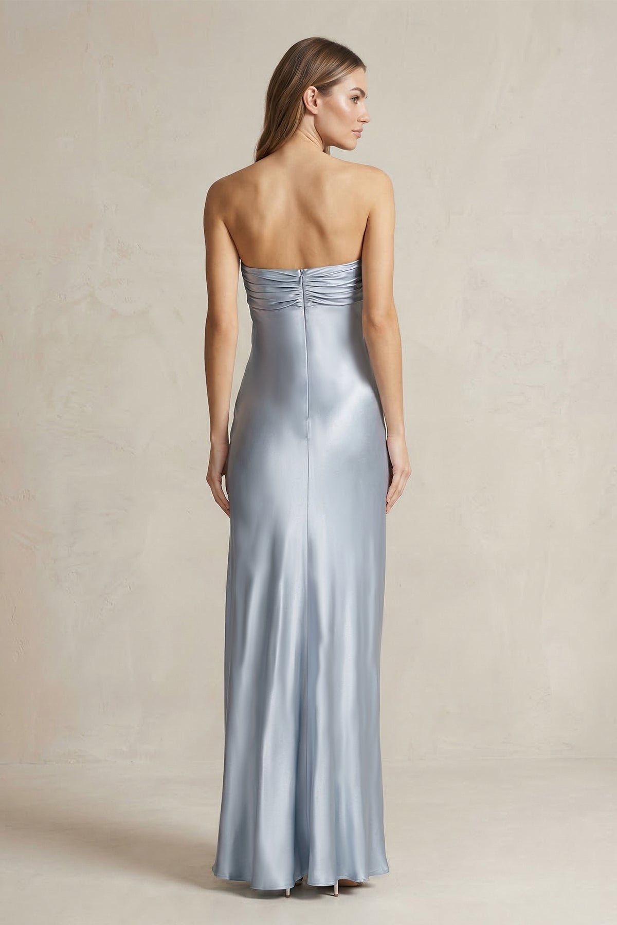 Robe longue bustier effet drapé - Harana