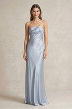 Robe longue bustier effet drapé - Harana