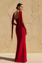 Robe longue rouge bustier - Harana