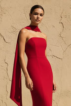 Robe longue rouge bustier - Harana