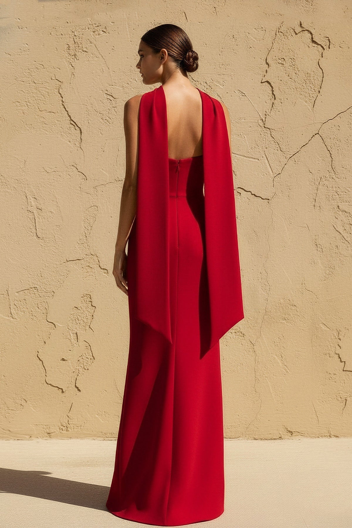 Robe longue rouge bustier - Harana
