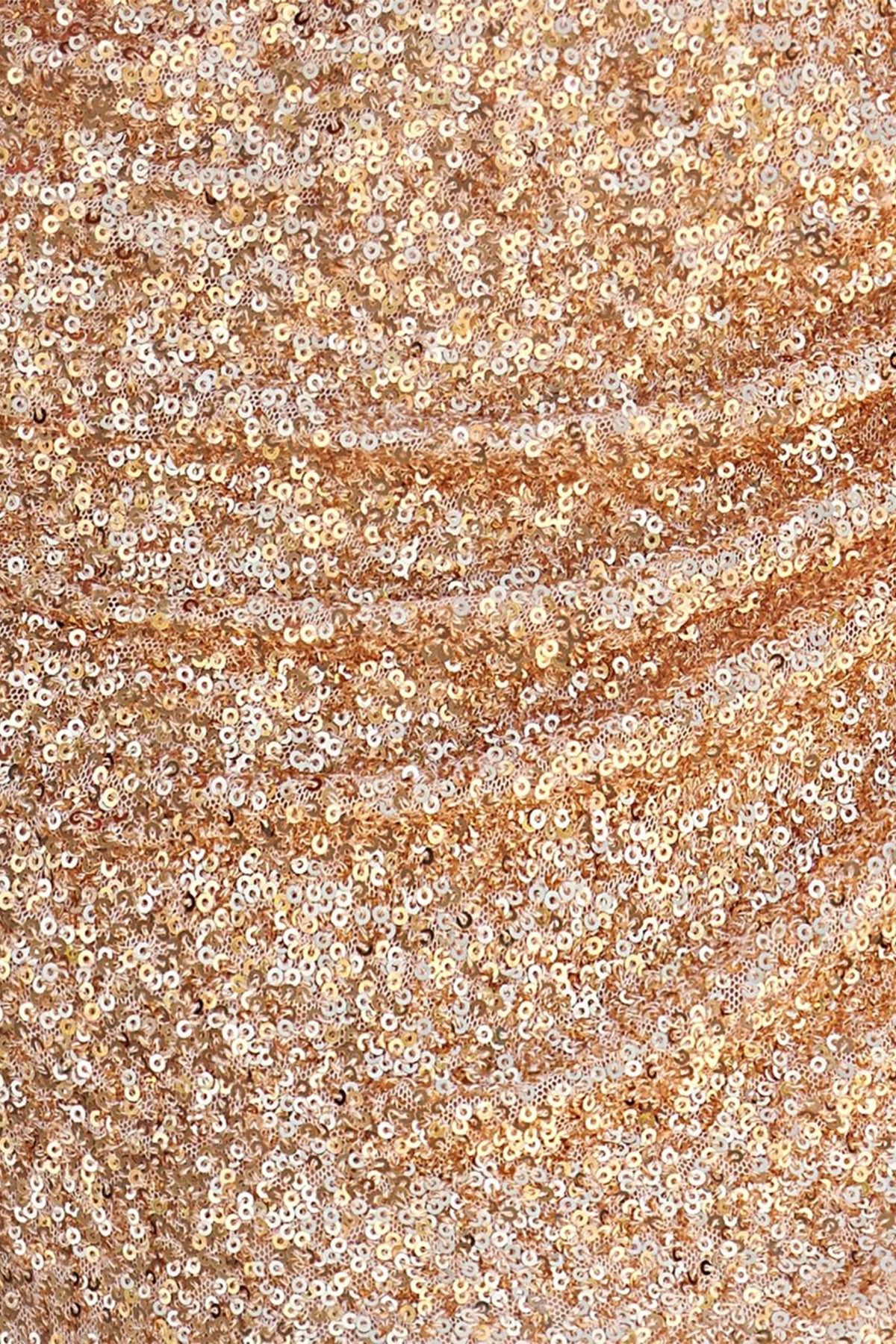 Robe courte champagne pailletée bustier perlée - Harana